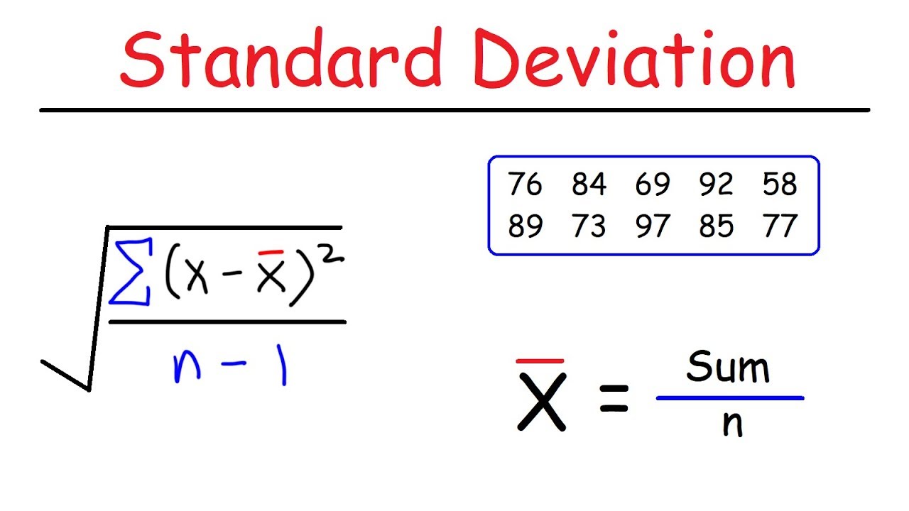 how to do standard deviation in excel