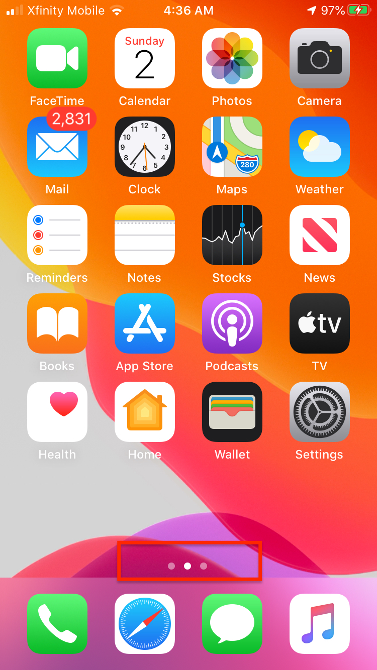 Organize apps on iPhone