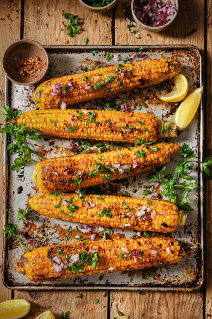 Oven roasted corn recipe